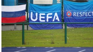 Flags of Russia and UEFA (100percentsurewins.com) 