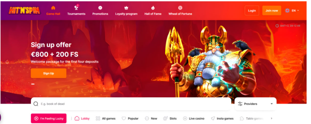 For newcomers to the casino, there's a bonus package available that can grant up to €800 along with 200 free spins.