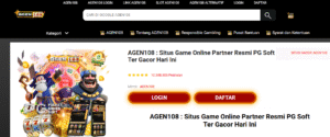 Agen108 adalah situs game online yang juga partner resmi PG Soft menjadi trend di kalangan para pecinta game gacor hari ini. Karena ke unggulannya dalam
