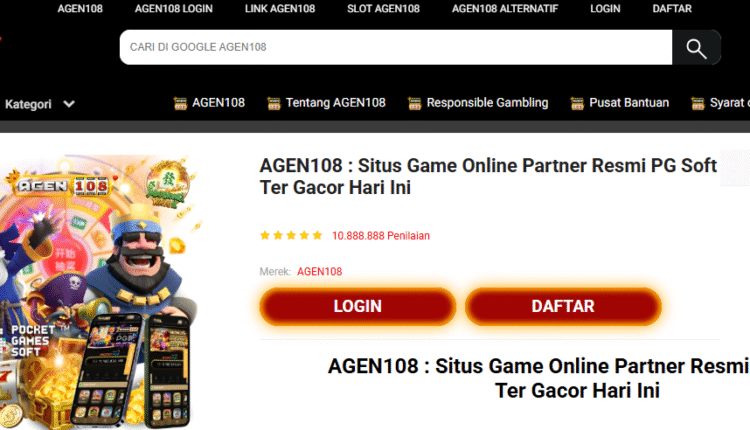 Agen108 adalah situs game online yang juga partner resmi PG Soft menjadi trend di kalangan para pecinta game gacor hari ini. Karena ke unggulannya dalam