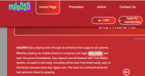 milo555 Fun without interruption with the entrance to online slots that break quickly and are easy to distribute.