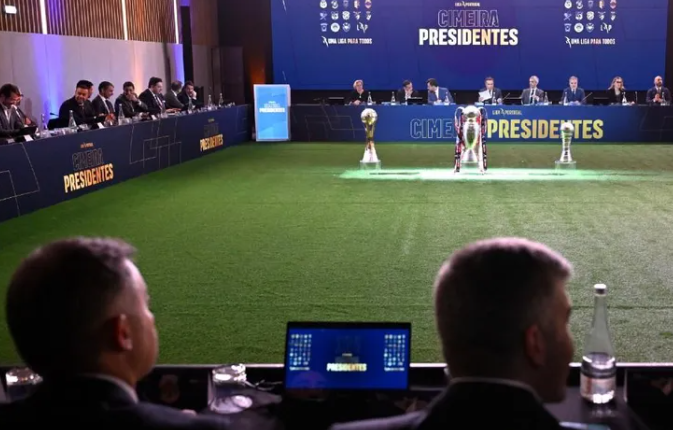 The revenue-sharing model was presented by the League and is supported by most clubs.