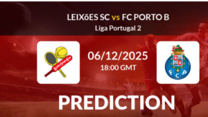 Estádio do Mar hosts a match between Leixões and FC Porto B this Saturday at 6:00 PM, in a game counting towards the 13th round of Liga Portugal 2.