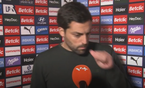 "I'm a bit shaken. We have a possible serious injury to Vasquinho."