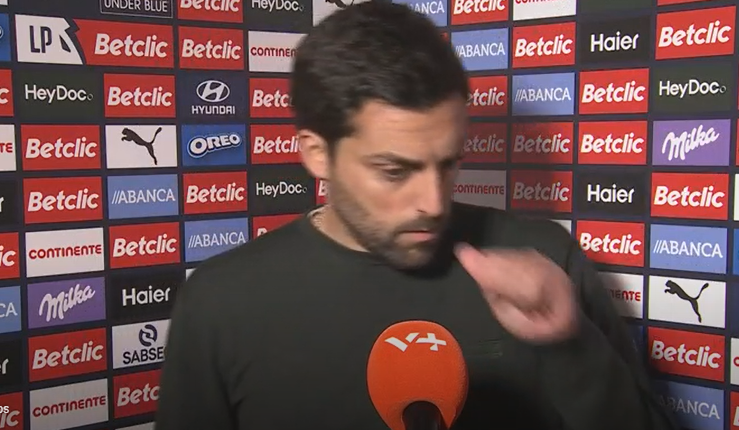 "I'm a bit shaken. We have a possible serious injury to Vasquinho."