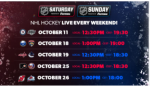 NHL Saturday, NHL Sunday broadcast schedule unveiled for 2025-26 season