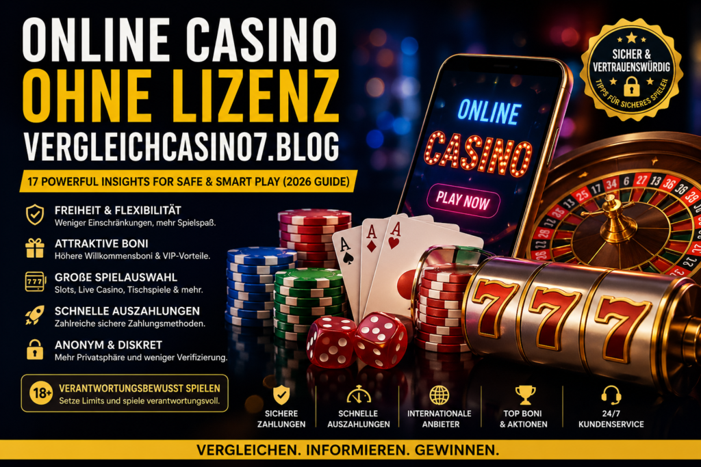 Online Casino ohne Lizenz Vergleichcasino7.blog