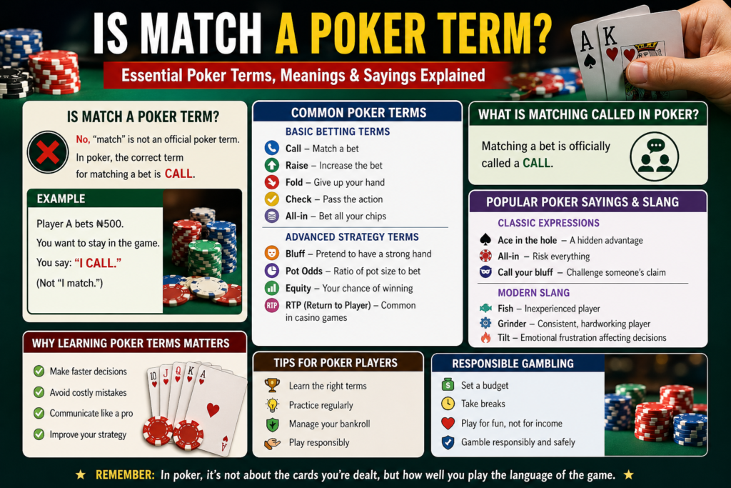 Is Match a Poker Term?