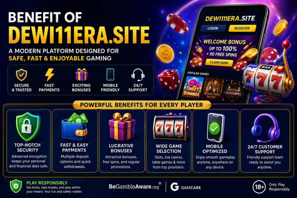 Bright casino gaming benefits display