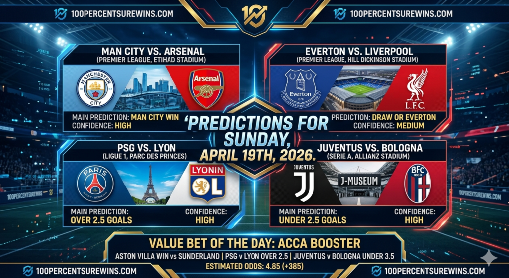 Expert Football Predictions for Sunday, April 19th, 2026: Master Your Bets