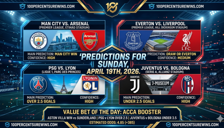 Expert Football Predictions for Sunday, April 19th, 2026: Master Your Bets