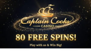 Captain Cooks Casino 80 free spins
