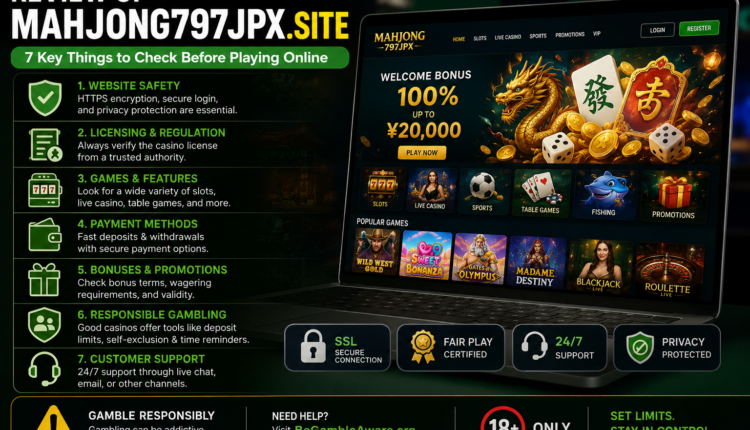 Review of mahjong797jpx.site